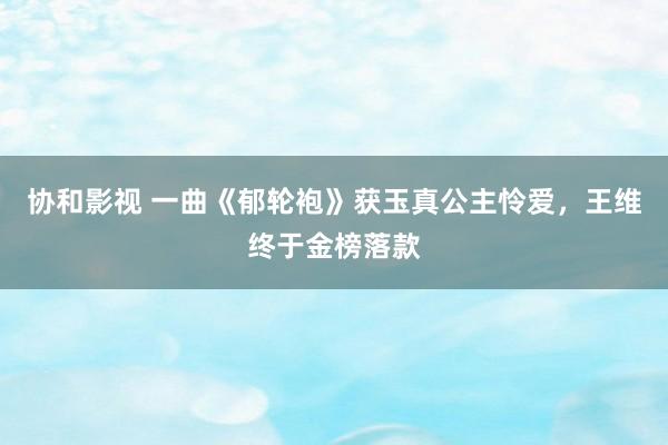 协和影视 一曲《郁轮袍》获玉真公主怜爱，王维终于金榜落款